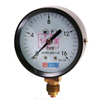 Манометр ДМ 63 16бар рад. 1/4 Метер